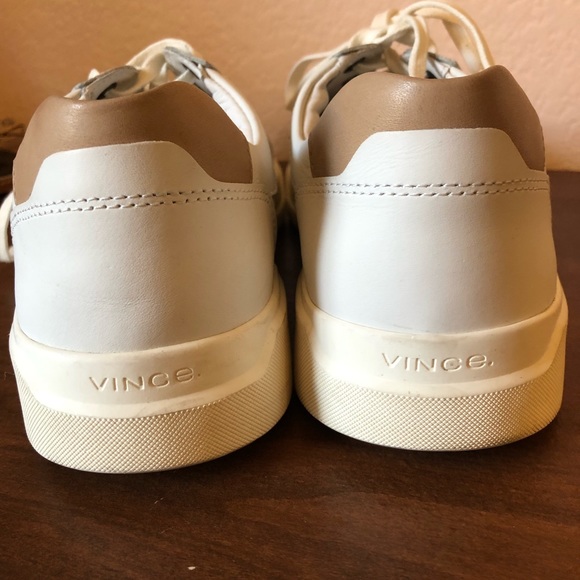 Men’s White VINCE Sneaker Size 9.5 - Picture 7 of 8